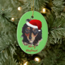 Search for black santa ornaments Wiener dog