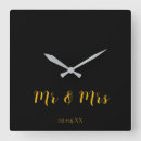 Search for yellow clocks Black and yellow