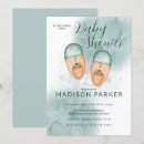 Recherche de vert de chaussure invitations Aquarelle