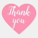 Search for heart shape thank you stickers Minimalist
