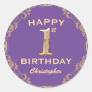 Search for 1 year old stickers Happy birthday