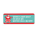 Search for santa claus return address labels Vintage christmas