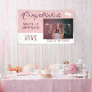 Search for pink graduation banners Celebration