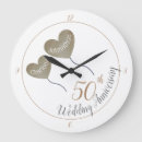 Search for golden wedding anniversary clocks Fifty