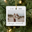 Search for our first married ornaments Newlyweds