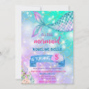 Search for mermaid birthday invitations Pink purple teal mermaid