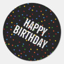 Search for happy birthday pattern stickers Rainbow