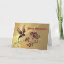 Search for hummingbird christmas cards Red