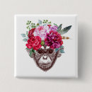 Search for monkey face buttons Cute