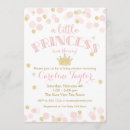 Search for pink gold baby shower invitations Princess