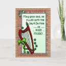 Recherche de harpe celtique vœux cartes Shamrock