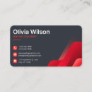 Search for black red business cards Luxury