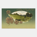 Search for clover rectangle stickers Luck