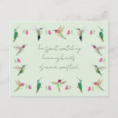 Recherche de colibris mignons cartes postales Faune