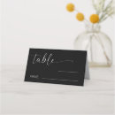Search for simple place cards Modern script text