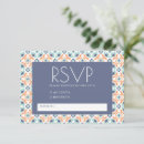 Search for blue and orange wedding rsvp cards Simple