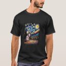 Search for starry night cat tshirts Gogh