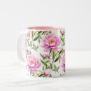 Search for pink peony flower mugs Nature