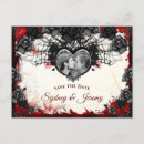 Search for halloween save the date postcards Black