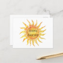 Search for shining sun postcards Orange