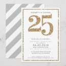 Search for twenty five birthday invitations Typography