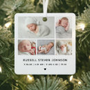 Search for birth announcement ornaments Modern