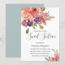 Search for peach sweet 16 invitations Watercolor