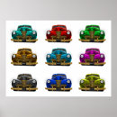 Recherche de voiture vintage posters Coloré