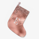 Recherche de paillettes chaussette de noël Monogramme