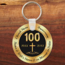 Search for 100 rounded keychains 100th