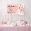 Search for teddy bear banners Girl baby shower