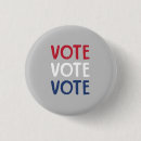 Search for vote blue buttons Red white and blue