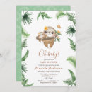 Recherche de sloth baby shower invitations Boho