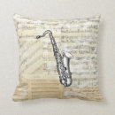 Recherche de saxophone coussins Musique de feuille