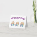 Search for triplets congratulations cards Blue