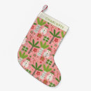 Search for pink and green christmas stockings Pattern
