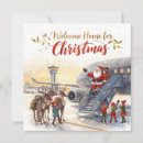 Search for aviation holiday cards Santa
