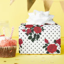 Search for red roses wrapping paper Polka dots
