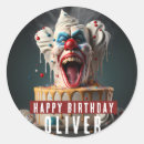 Search for scary clown stickers Circus