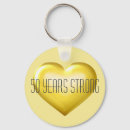 Search for gold 50th anniversary keychains Golden