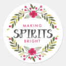 Search for making spirits bright stickers Typography