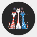 Search for red white blue cat stickers 4th of july