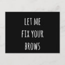 Recherche de sourcils cartes postales Beauté