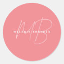 Search for monogram name stickers Elegant