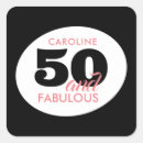Search for 50th birthday decorations stickers Typography