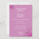 Search for fuschia wedding invitations Floral