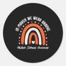 Search for multiple sclerosis warrior stickers Orange