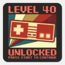 Search for video game birthday stickers Level unlocked