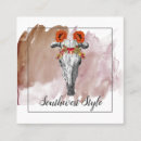 Search for skull business cards Floral
