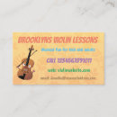 Search for violin teacher business cards Classical music